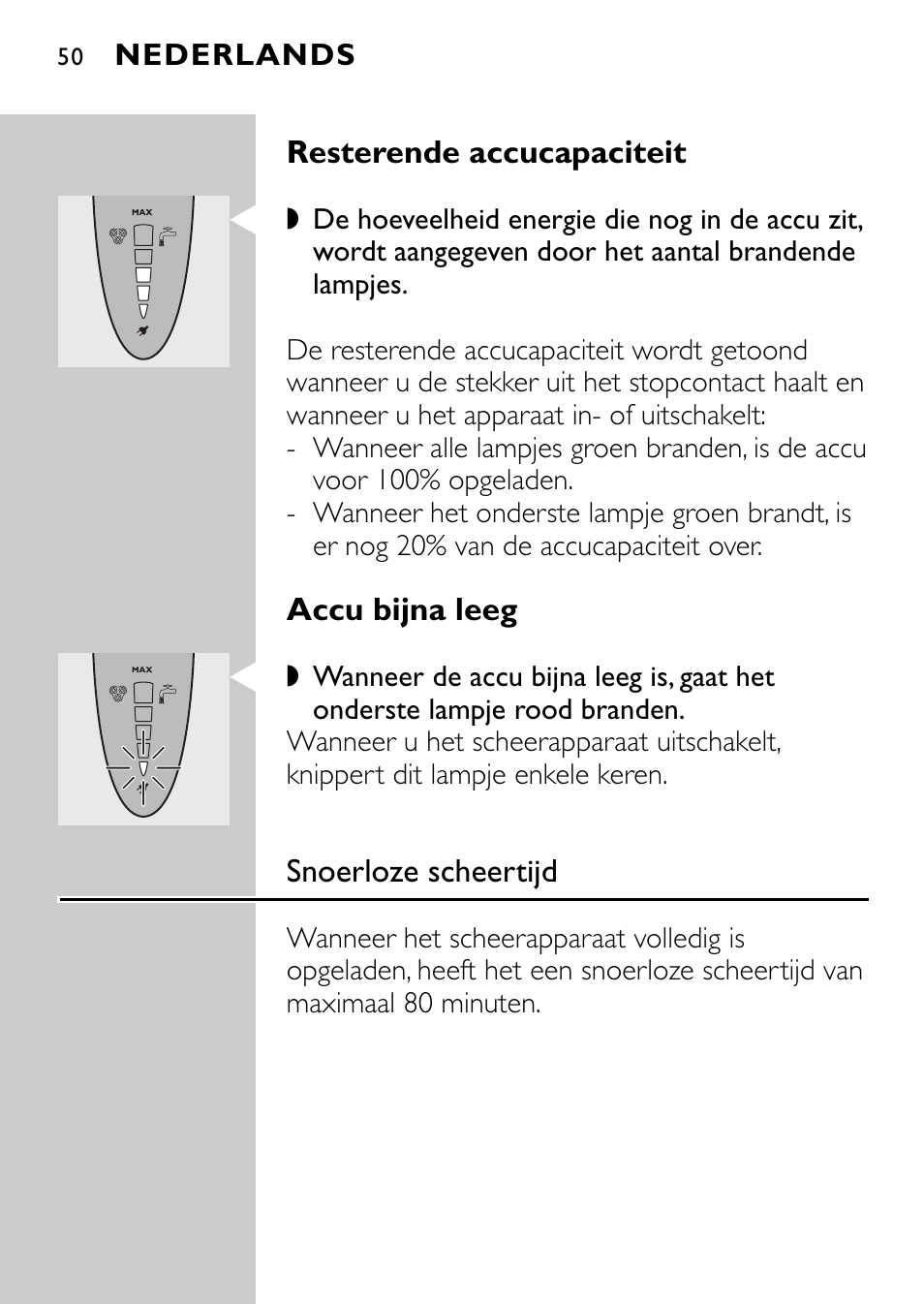 Philips Rasoir électrique User Manual | Page 48 / 120