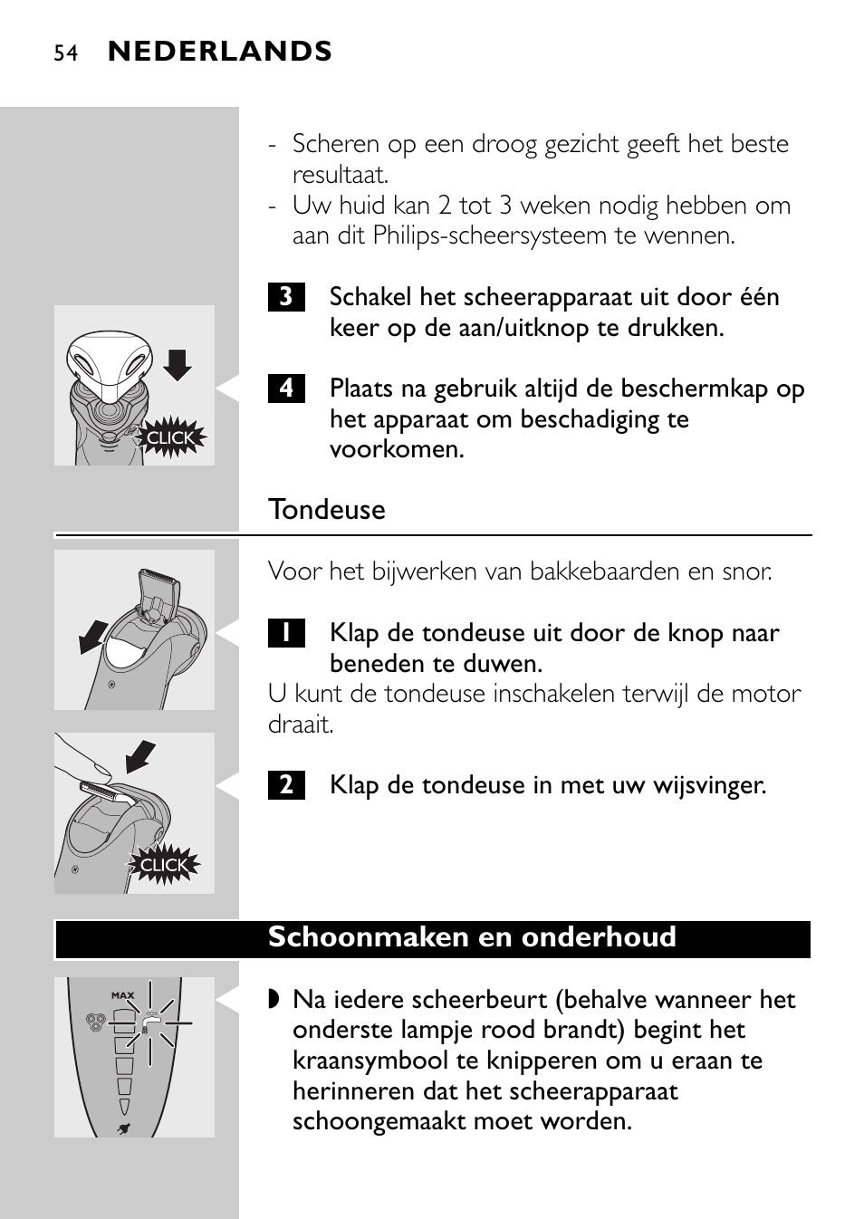 Philips Rasoir électrique User Manual | Page 52 / 120