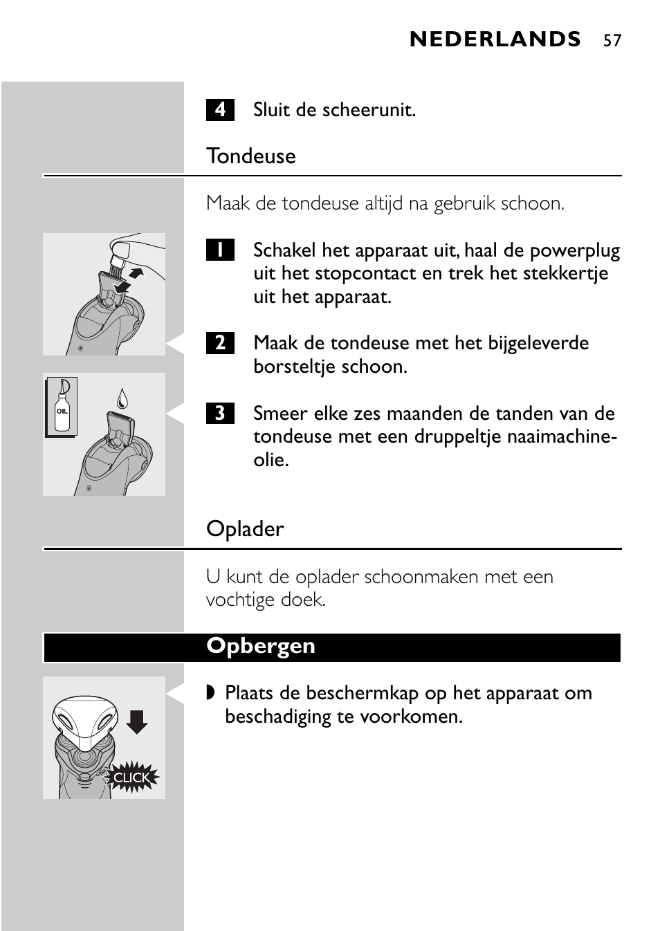 Philips Rasoir électrique User Manual | Page 55 / 120