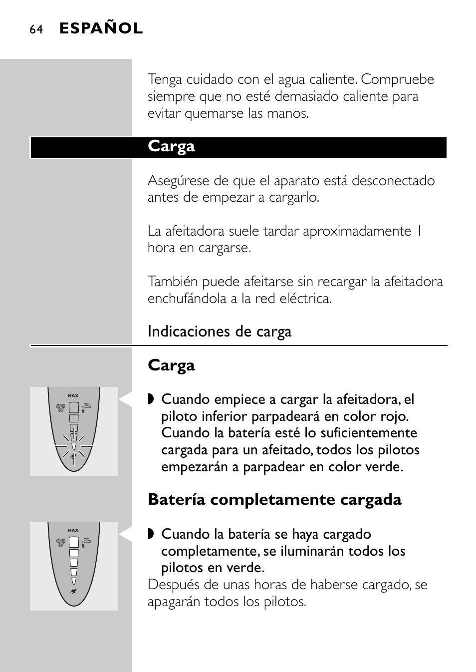 Philips Rasoir électrique User Manual | Page 62 / 120