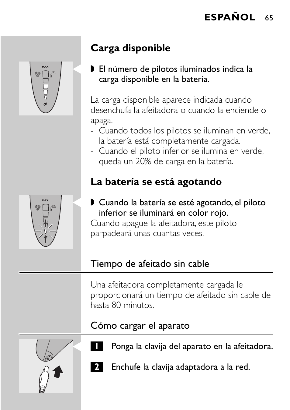 Philips Rasoir électrique User Manual | Page 63 / 120