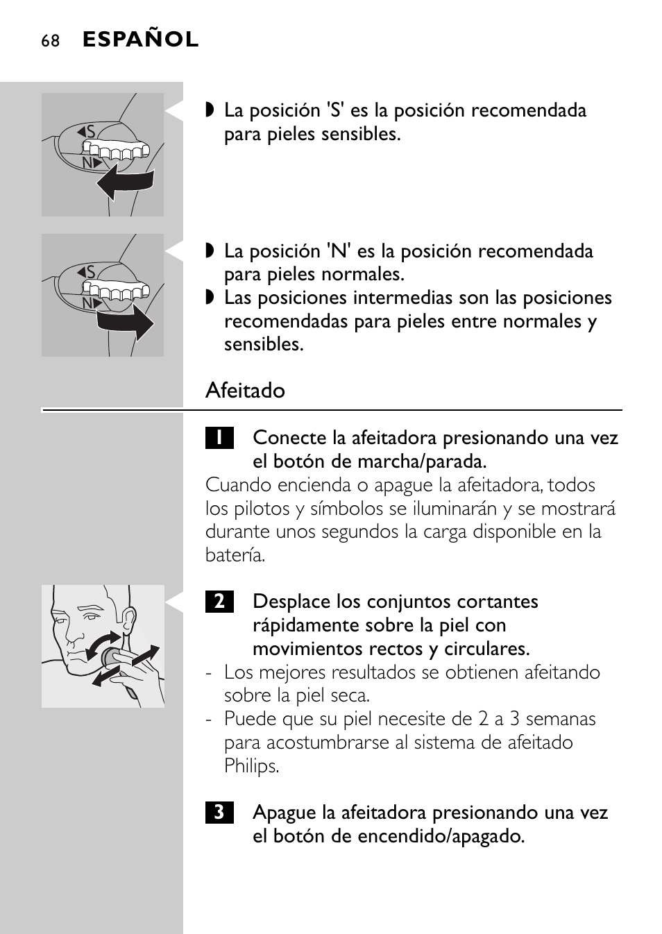 Philips Rasoir électrique User Manual | Page 66 / 120