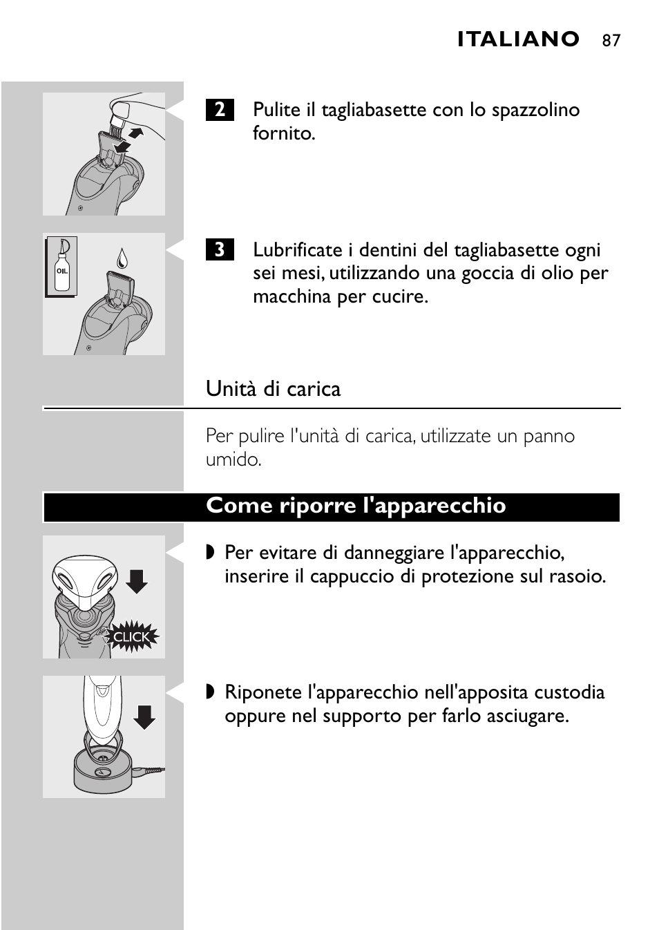 Philips Rasoir électrique User Manual | Page 85 / 120