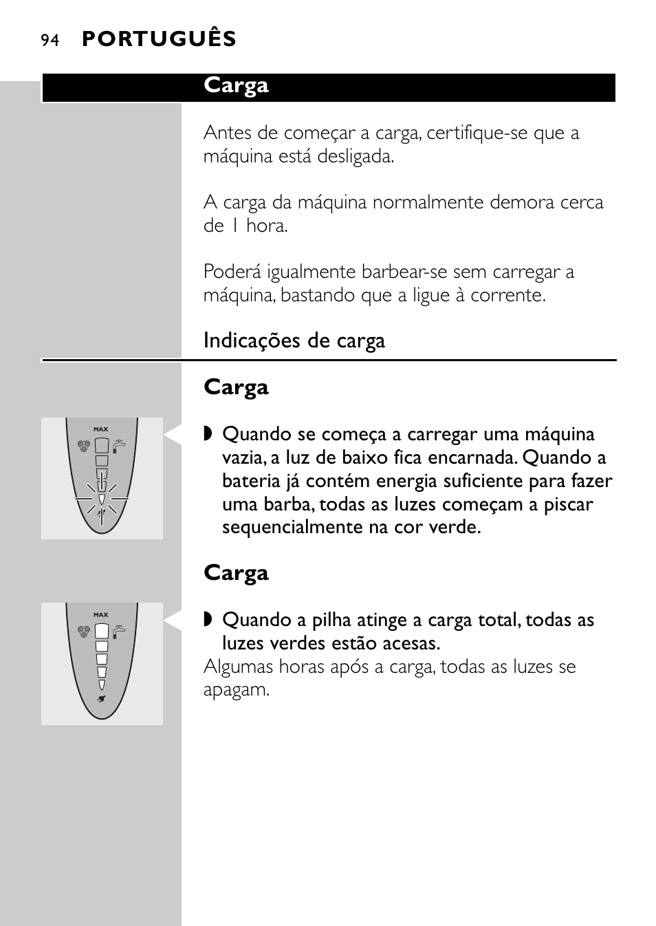 Philips Rasoir électrique User Manual | Page 92 / 120