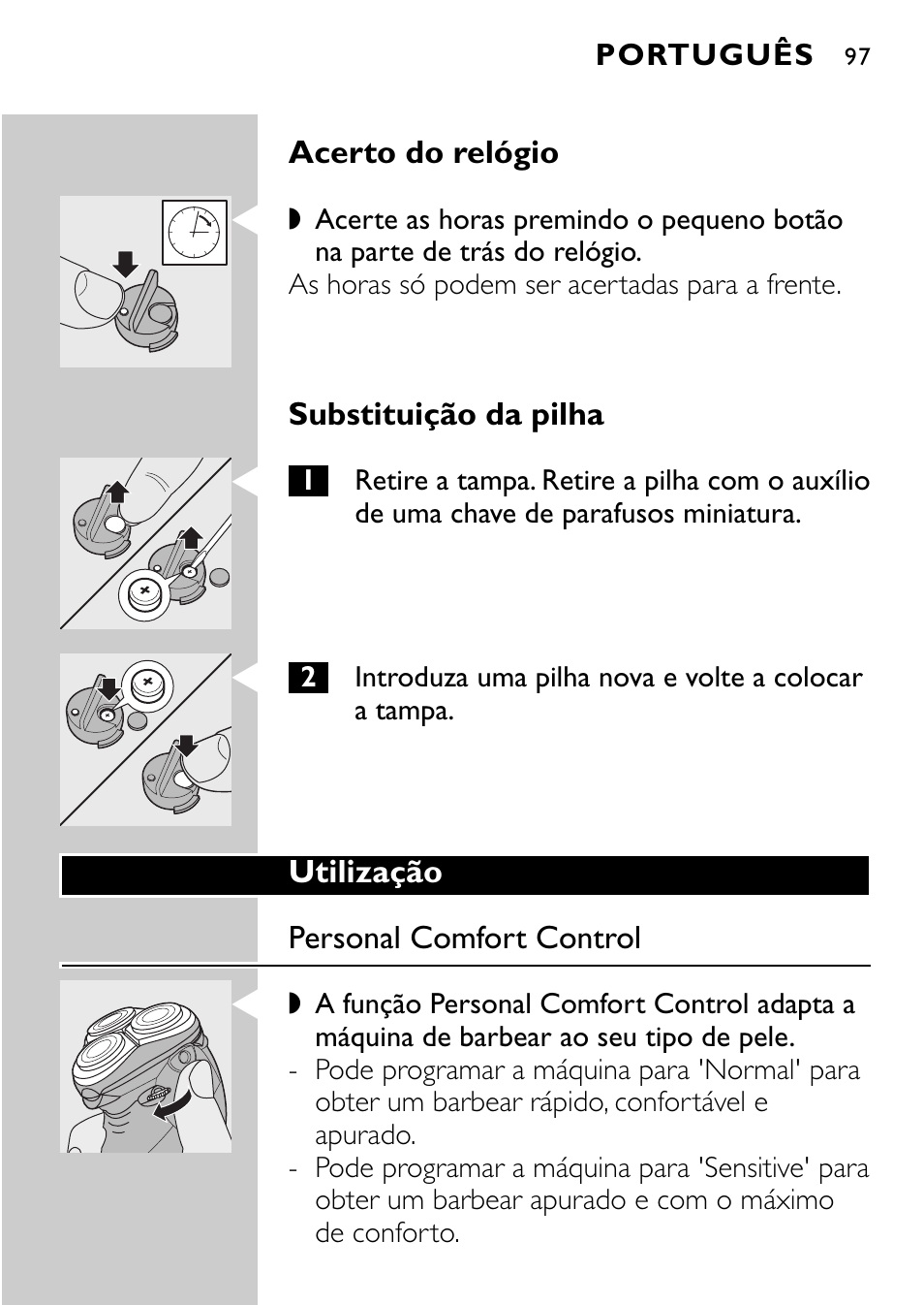 Philips Rasoir électrique User Manual | Page 95 / 120