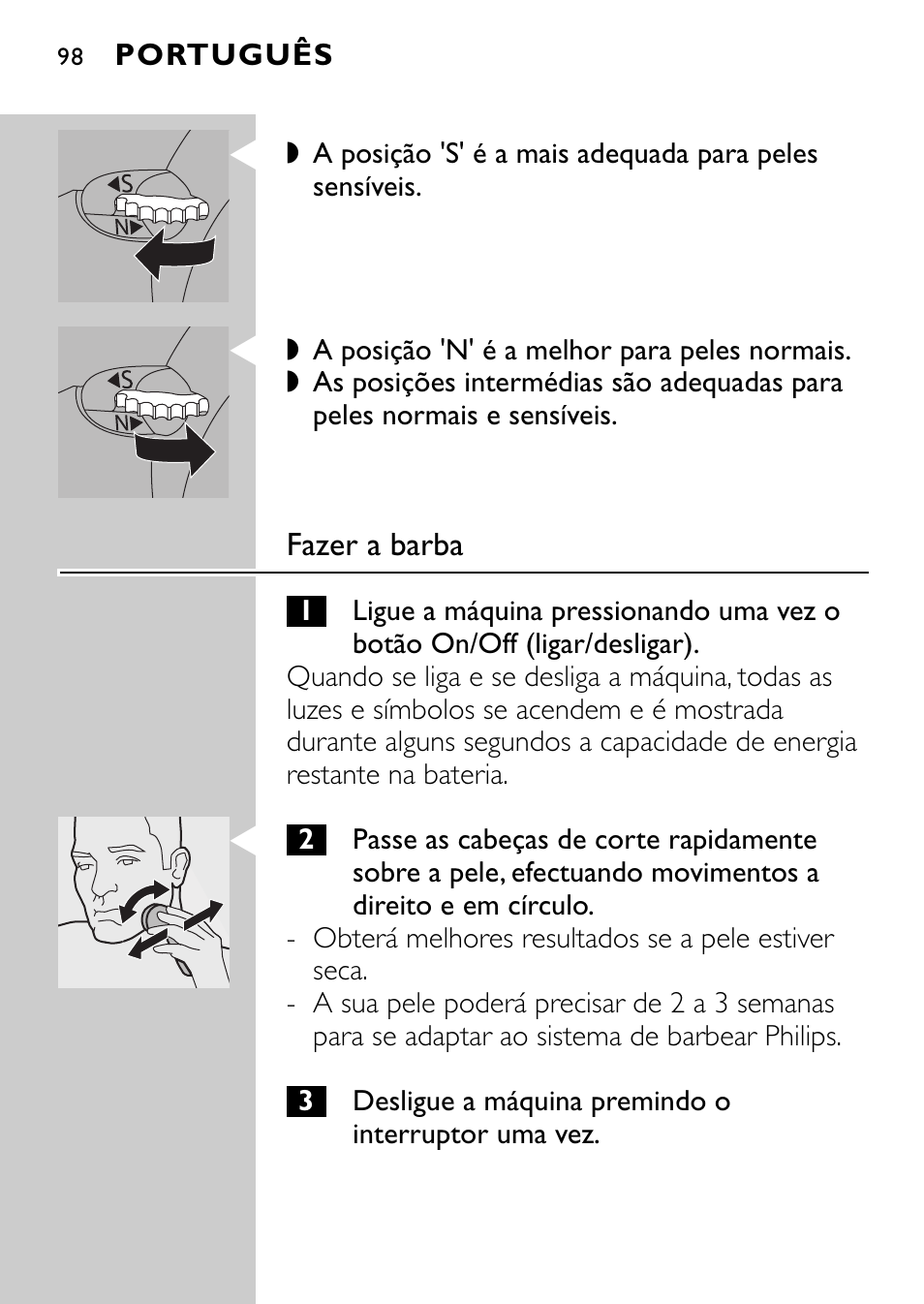 Philips Rasoir électrique User Manual | Page 96 / 120