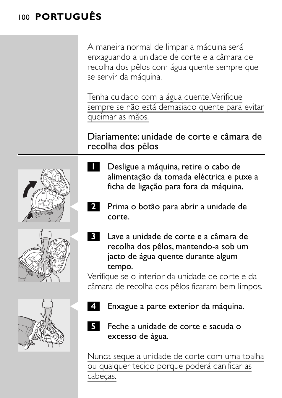 Philips Rasoir électrique User Manual | Page 98 / 120