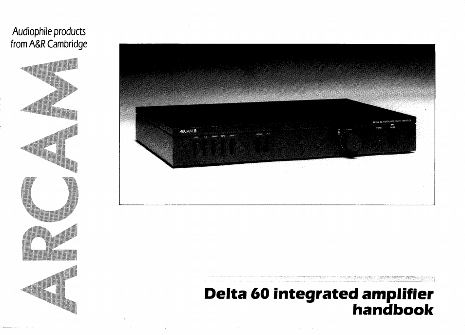 Arcam Delta 60 User Manual | 12 pages