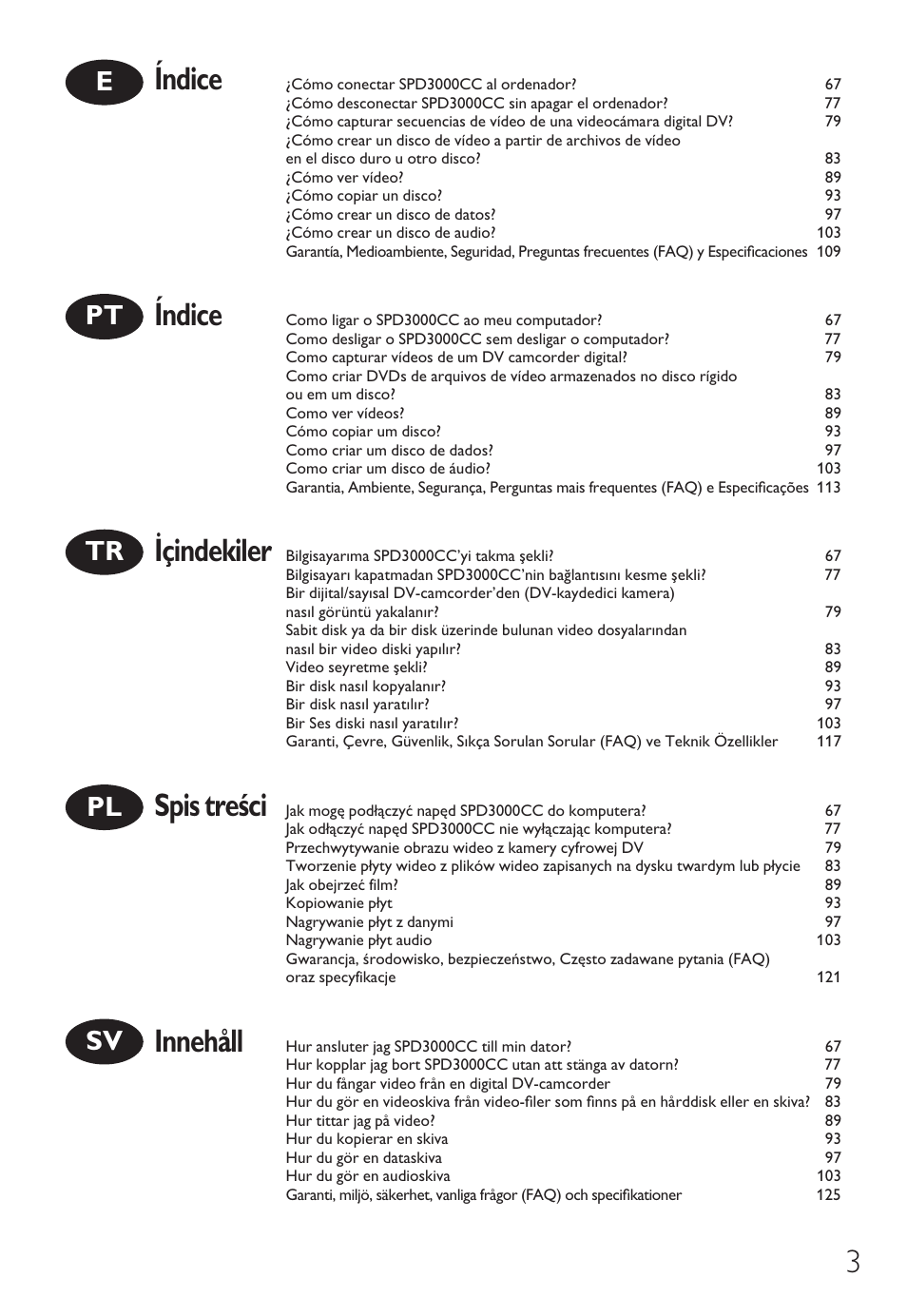 Philips Graveur portable User Manual | Page 3 / 132