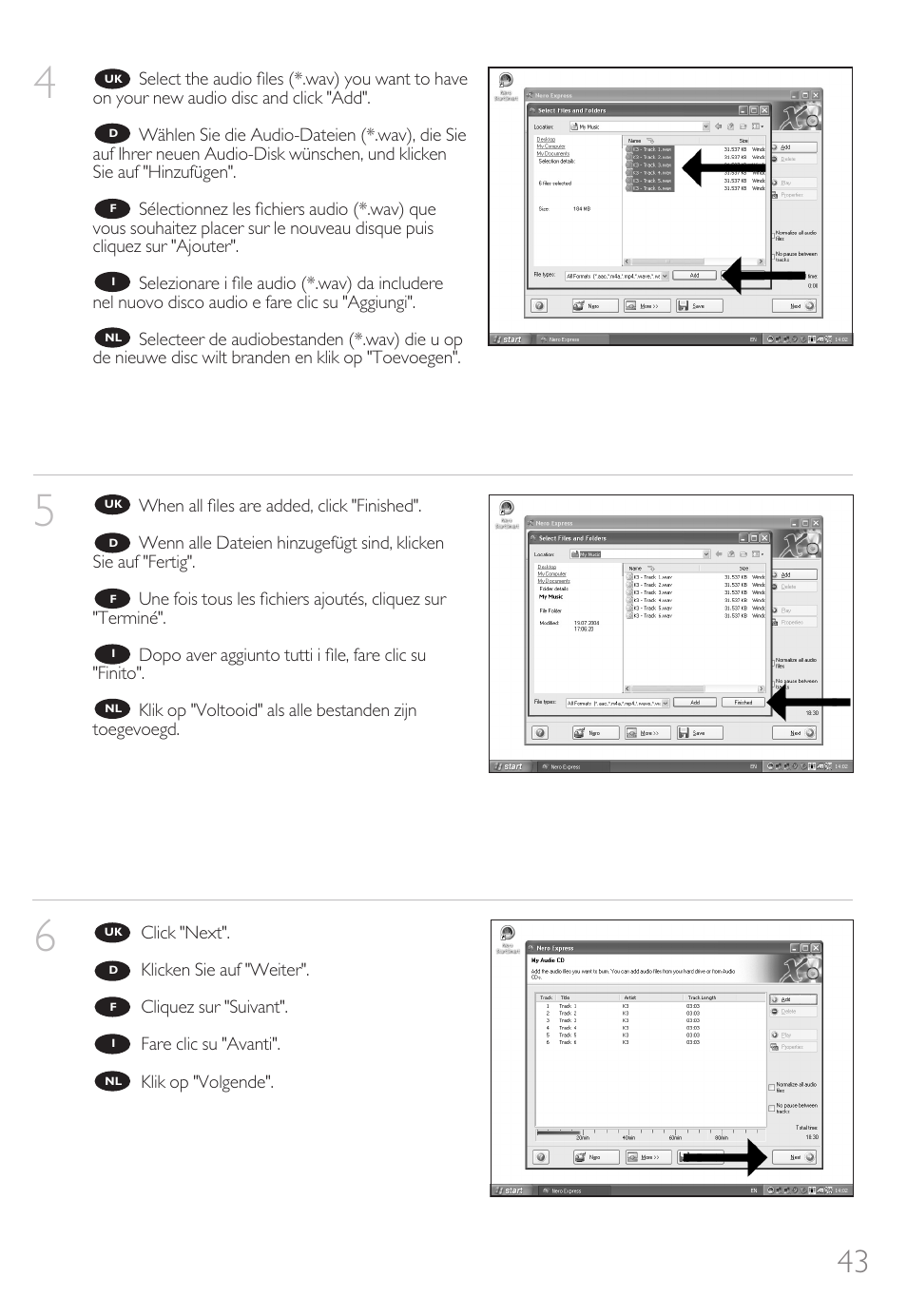 Philips Graveur portable User Manual | Page 43 / 132