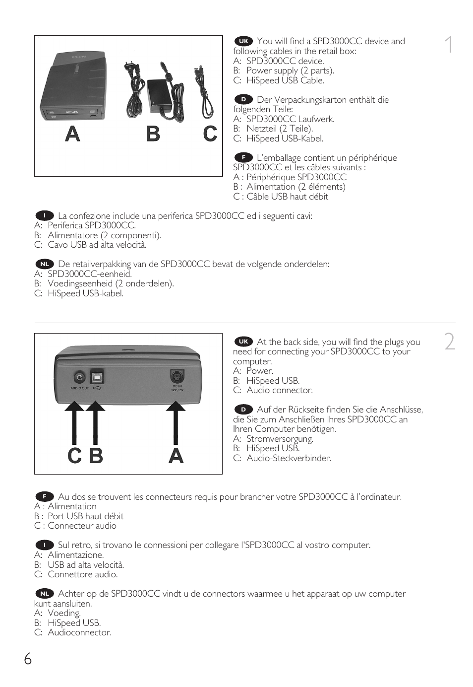 Philips Graveur portable User Manual | Page 6 / 132