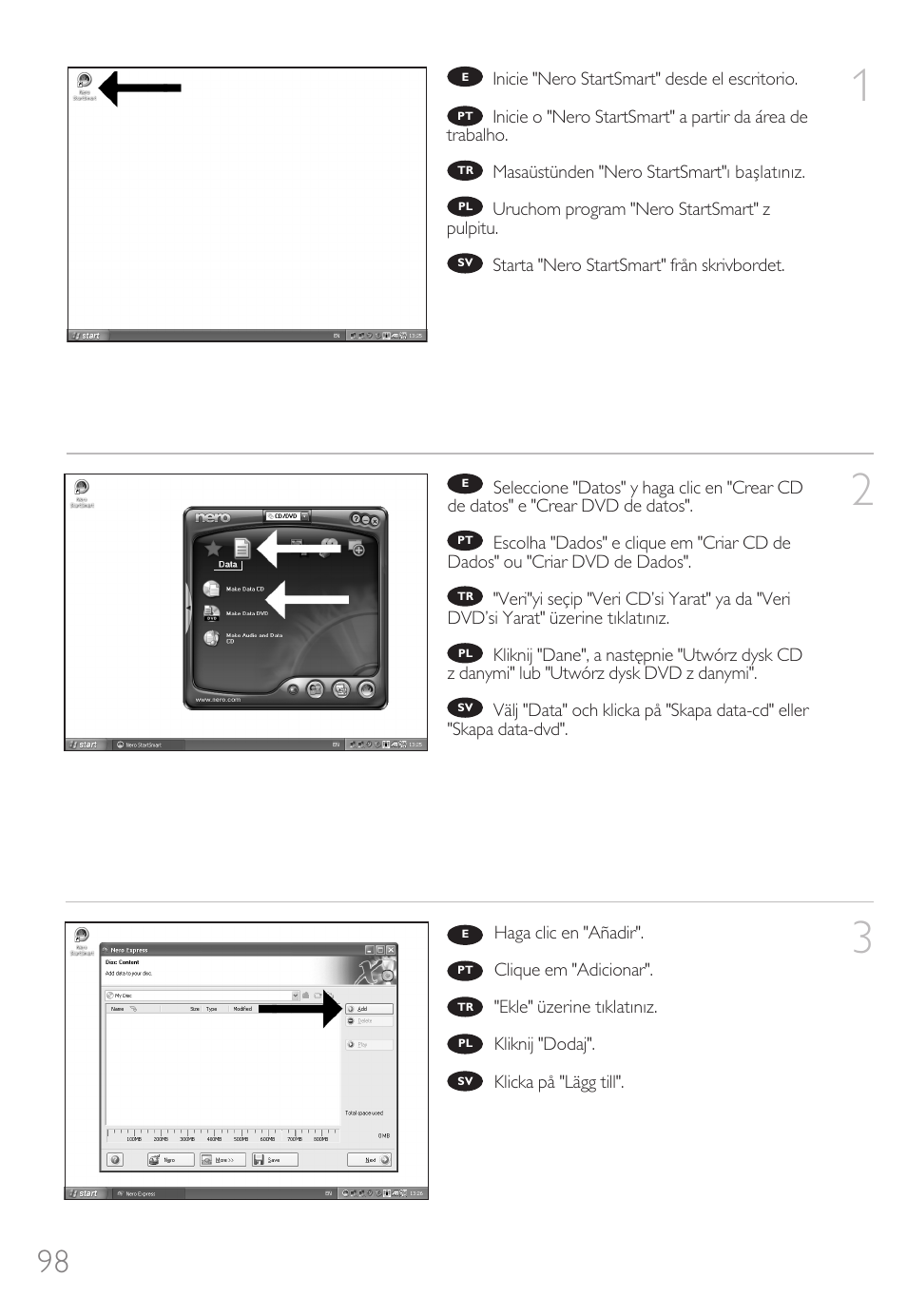 Philips Graveur portable User Manual | Page 98 / 132