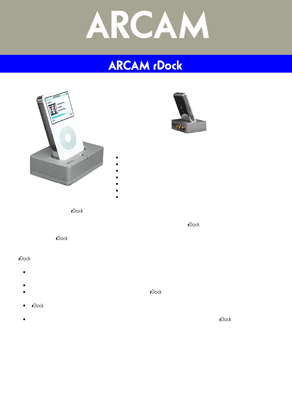 Arcam 23425 User Manual | 1 page