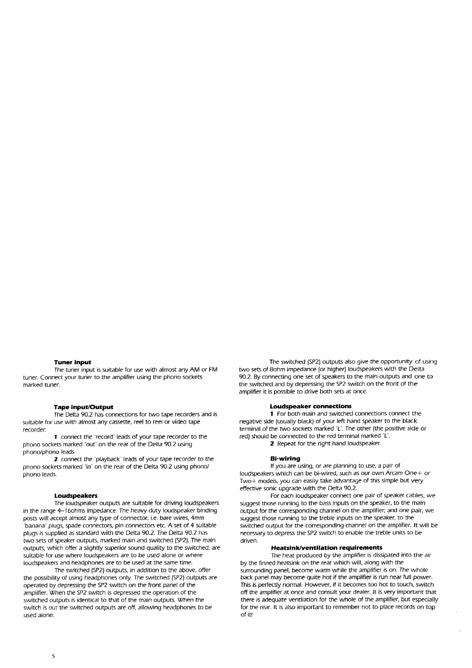 Arcam Delta 90.2 User Manual | Page 5 / 11