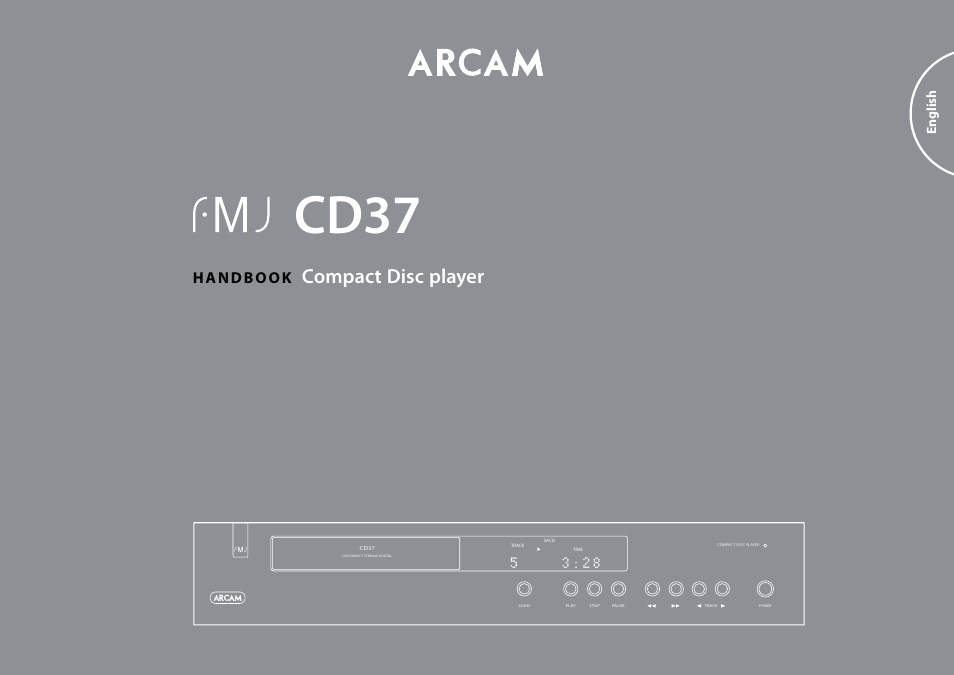 Arcam FMJ CD37 User Manual | 11 pages