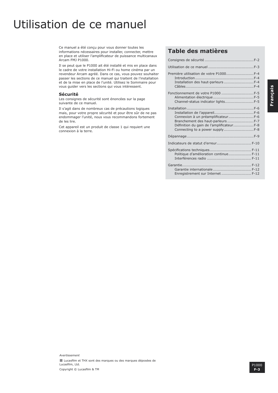 Arcam P1000 User Manual | Page 15 / 60
