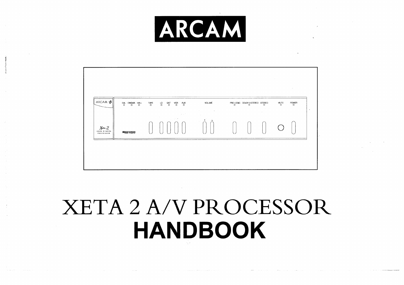 Arcam A/V Processor XETA 2 User Manual | 17 pages