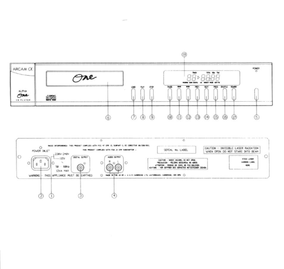 Arcam ALPHA ONE User Manual | Page 2 / 6