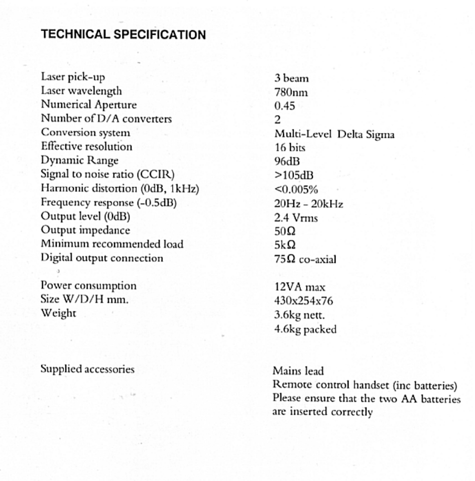 Arcam ALPHA ONE User Manual | Page 6 / 6