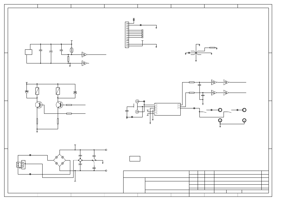 Ap85 third channel - top level circuit diagram, Power amp supply | Arcam A32 P35/3 User Manual | Page 49 / 59