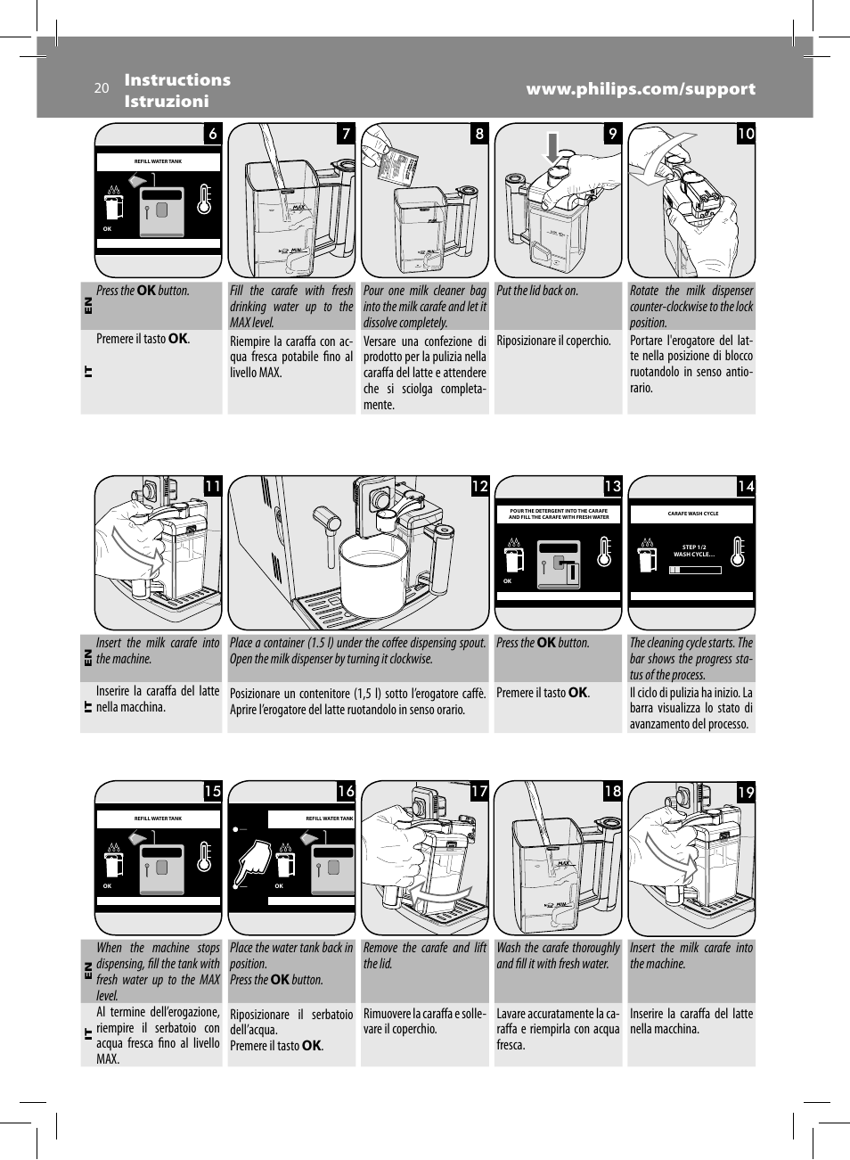 Philips Saeco Xelsis Evo Machine espresso Super Automatique User Manual | Page 20 / 68