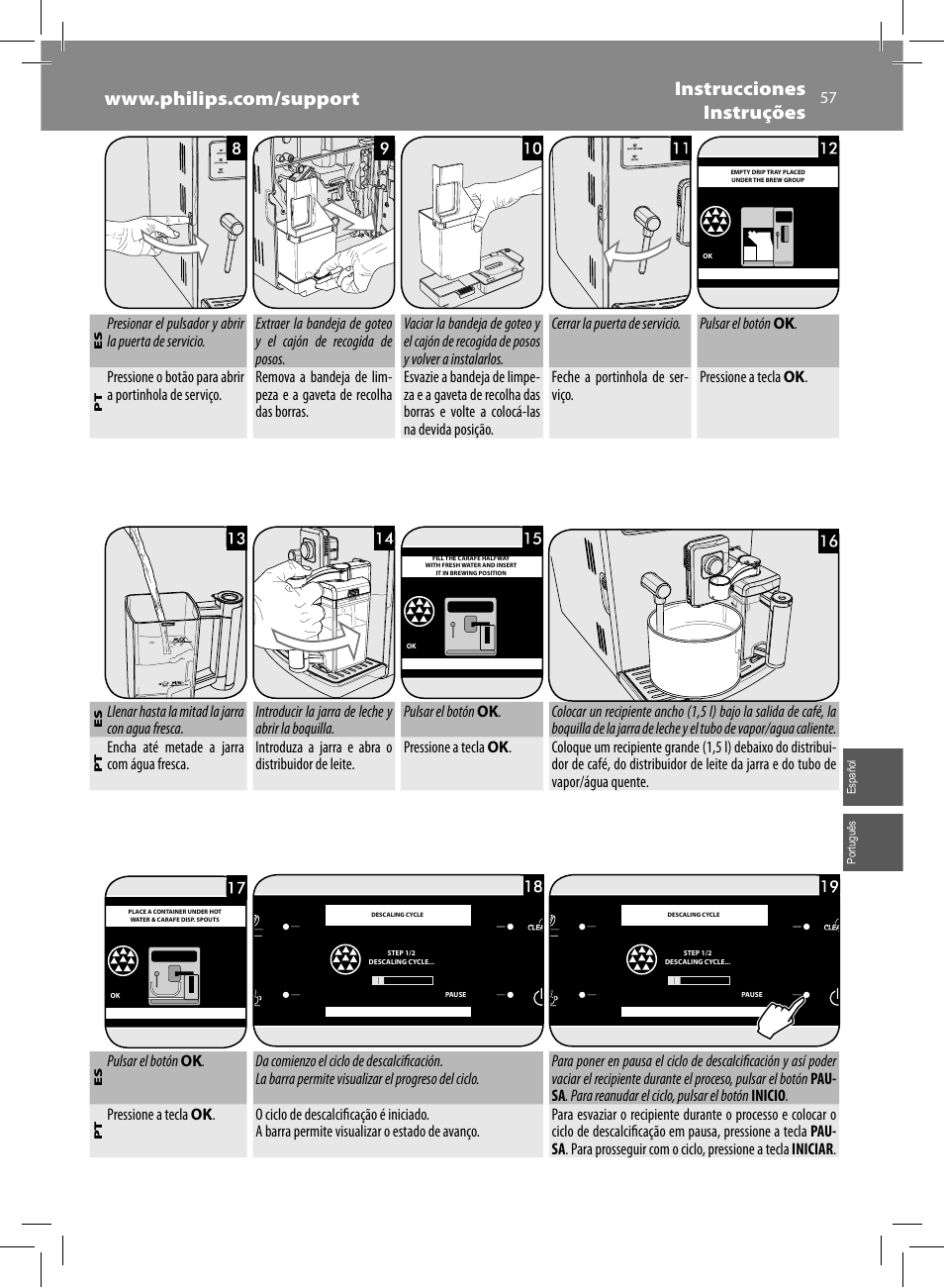 Philips Saeco Xelsis Evo Machine espresso Super Automatique User Manual | Page 57 / 68