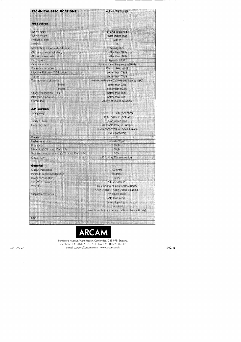 Arcam | Arcam Alpha 7-8 User Manual | Page 5 / 8