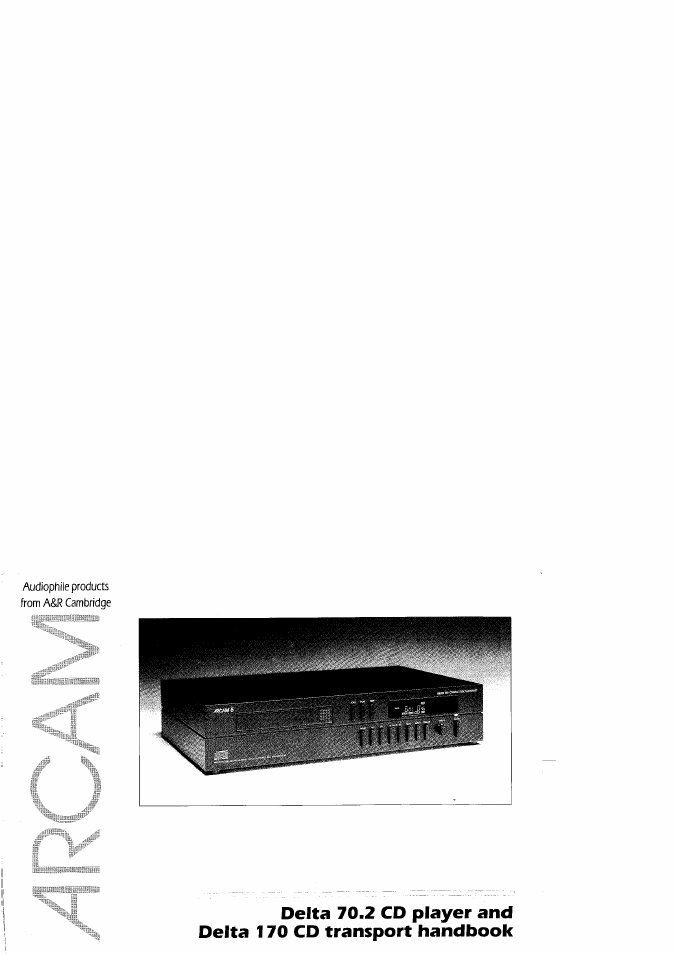 Arcam Delta 70.2 User Manual | 12 pages