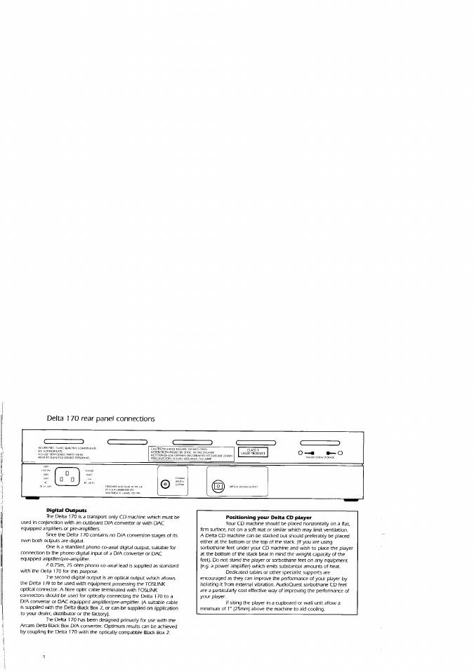 Arcam Delta 70.2 User Manual | Page 5 / 12