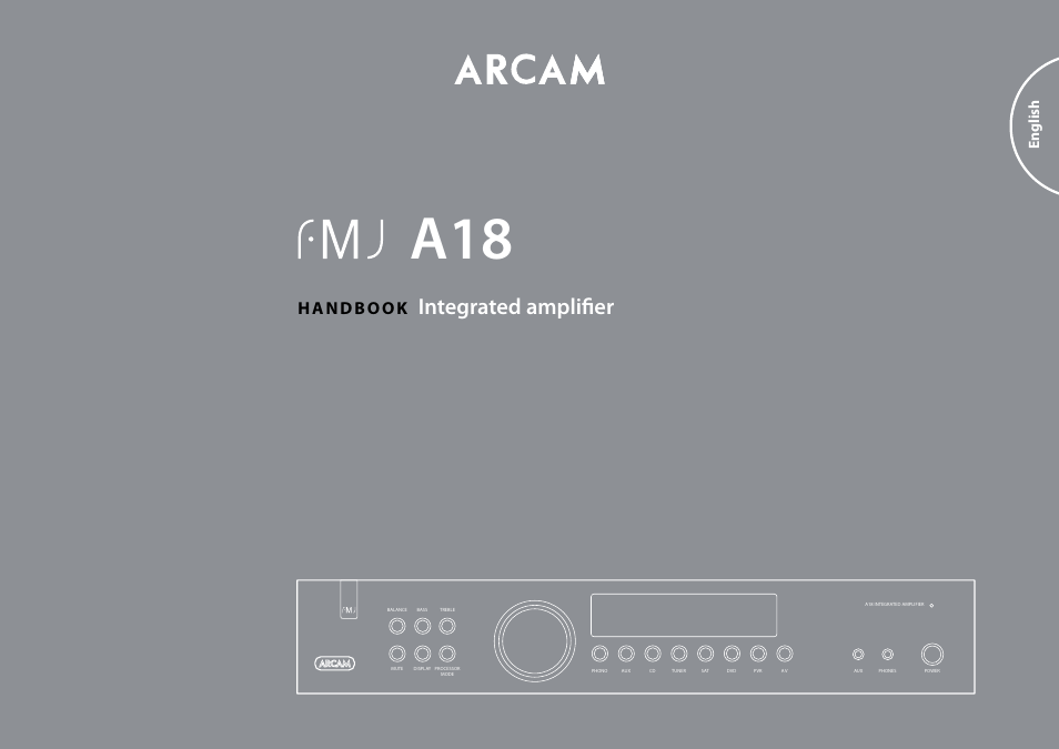 Arcam FMJ A18 User Manual | 13 pages