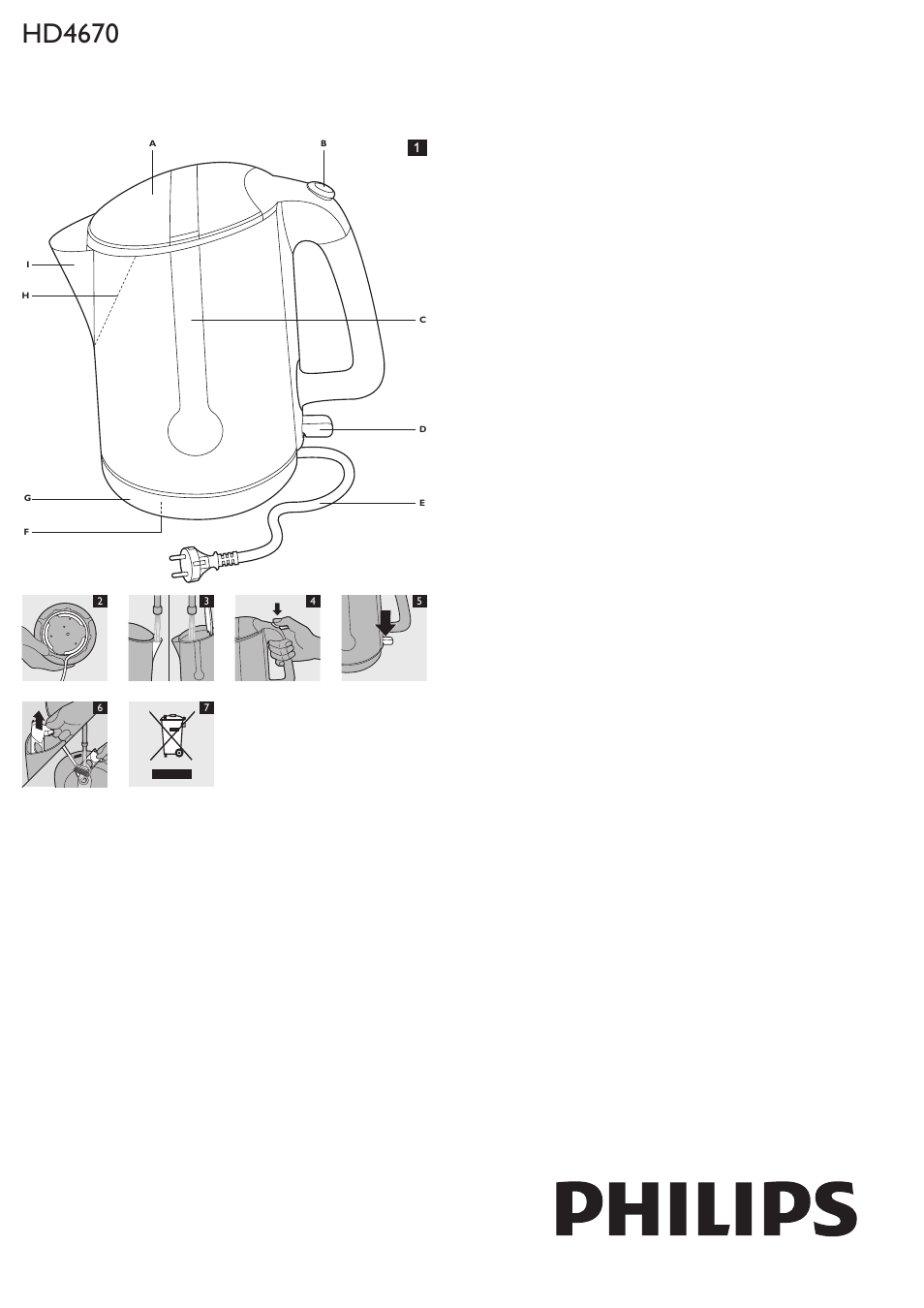 Philips Bouilloire User Manual | 7 pages