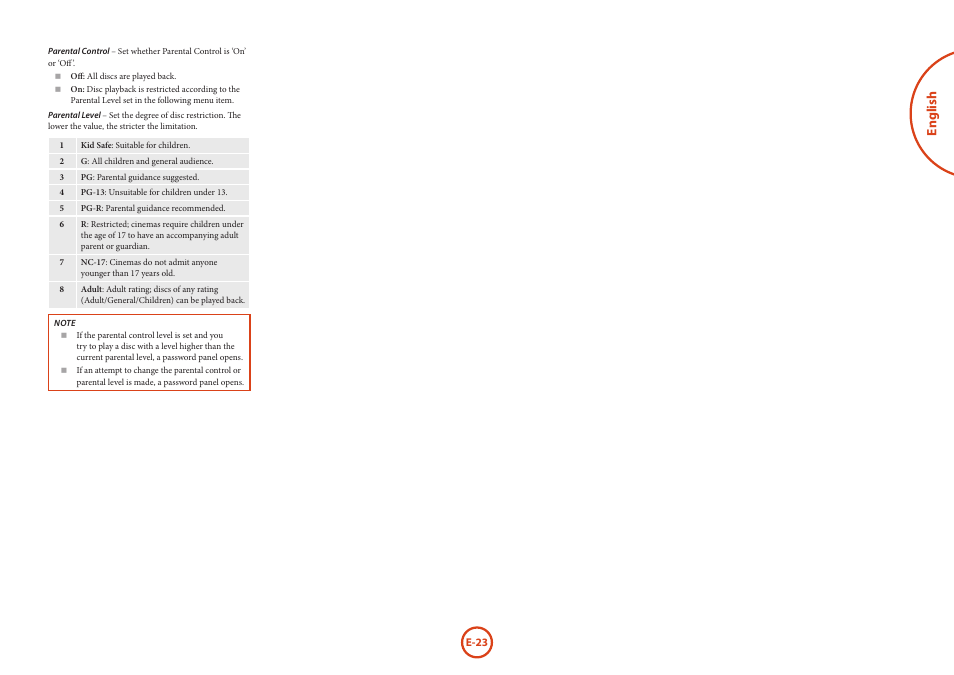 English | Arcam HANDBOOK Blu-ray Disc player BDP300 User Manual | Page 25 / 206