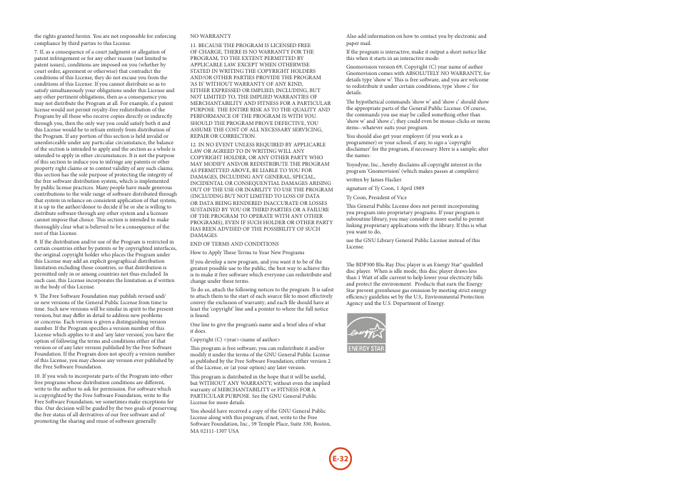 E-32 | Arcam HANDBOOK Blu-ray Disc player BDP300 User Manual | Page 34 / 206
