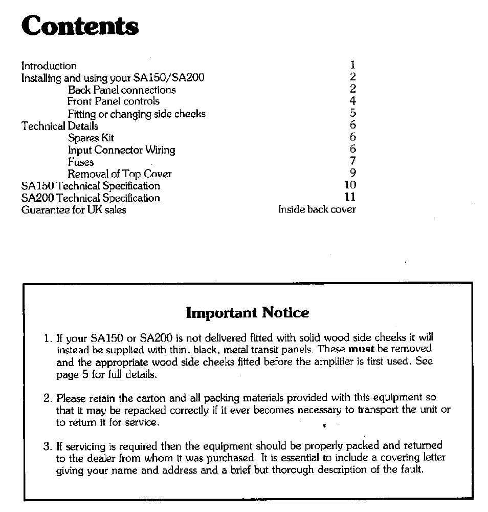 Arcam SA200 User Manual | Page 2 / 14