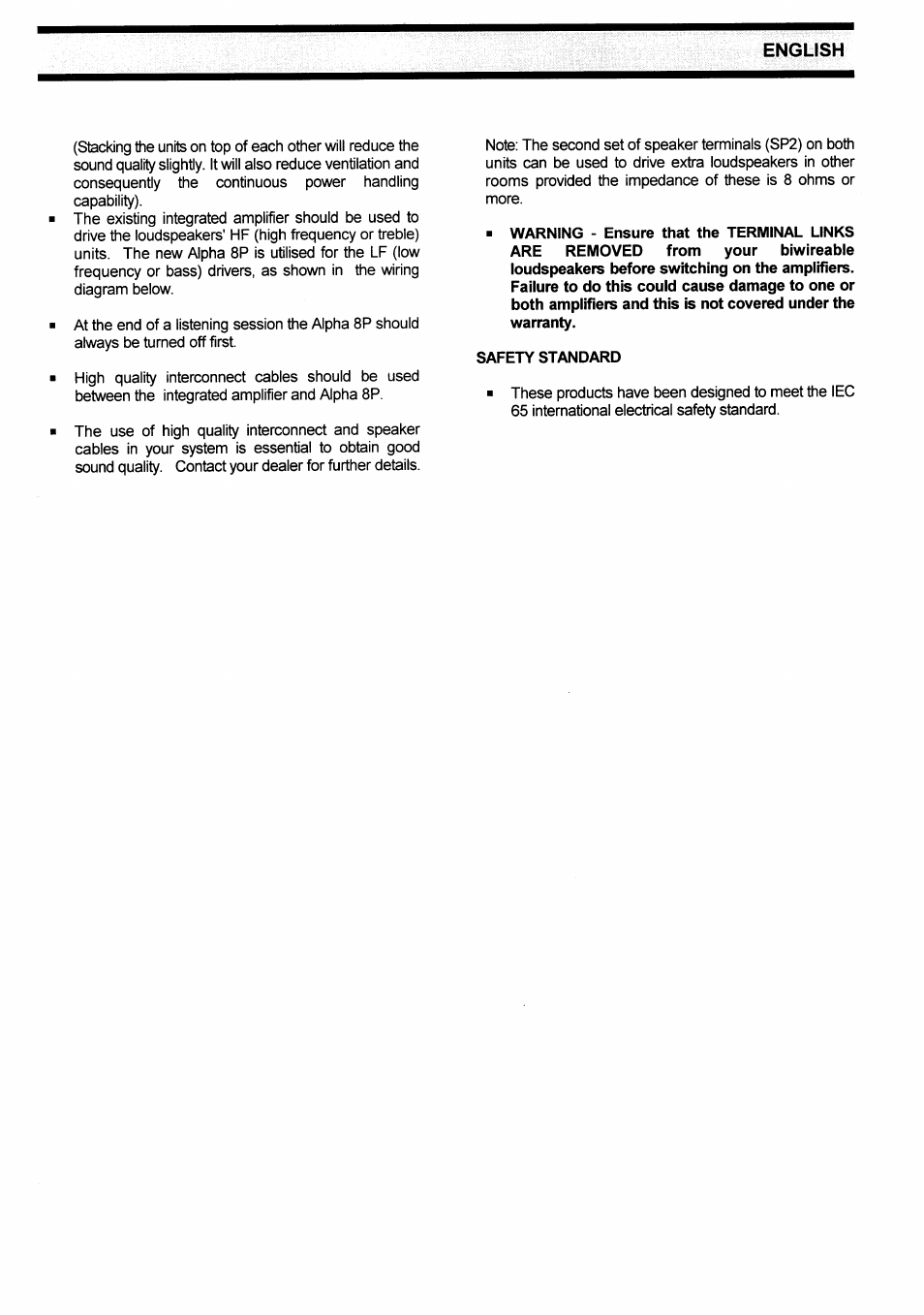 English | Arcam Alpha 8P User Manual | Page 9 / 11