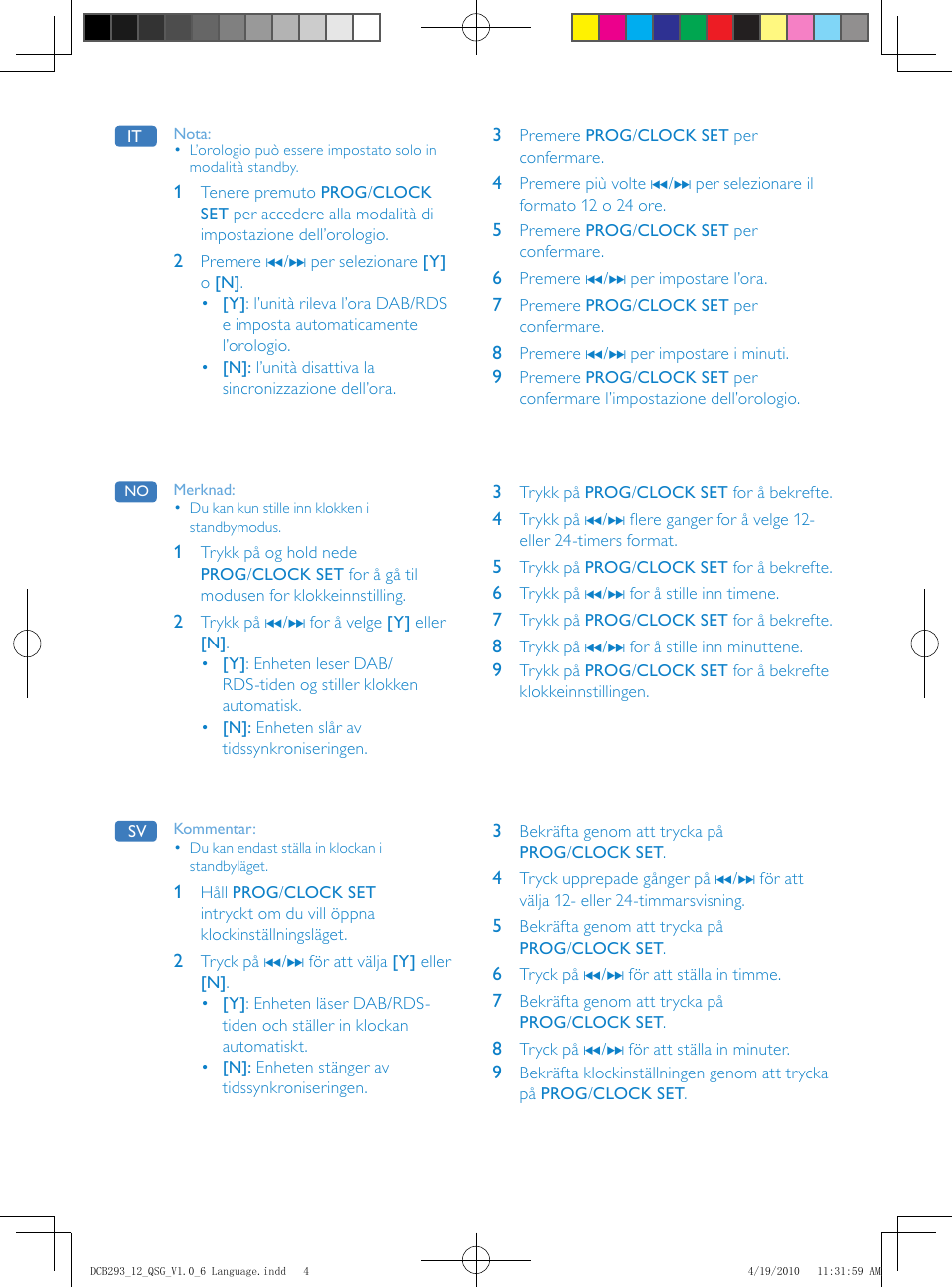 Philips Élégante microchaîne User Manual | Page 4 / 6