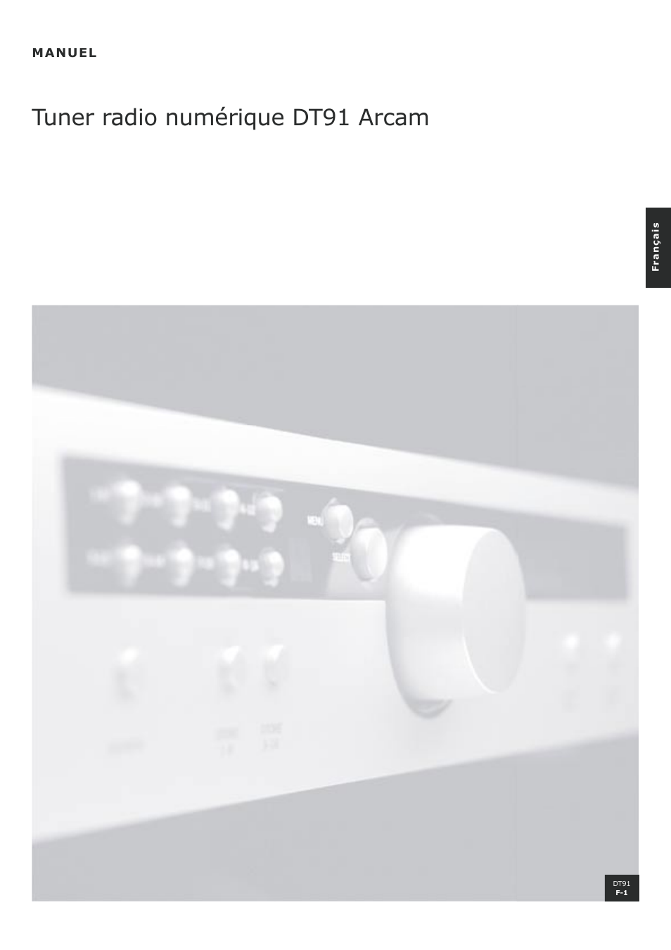 Tuner radio numérique dt91 arcam | Arcam DT91 User Manual | Page 17 / 52