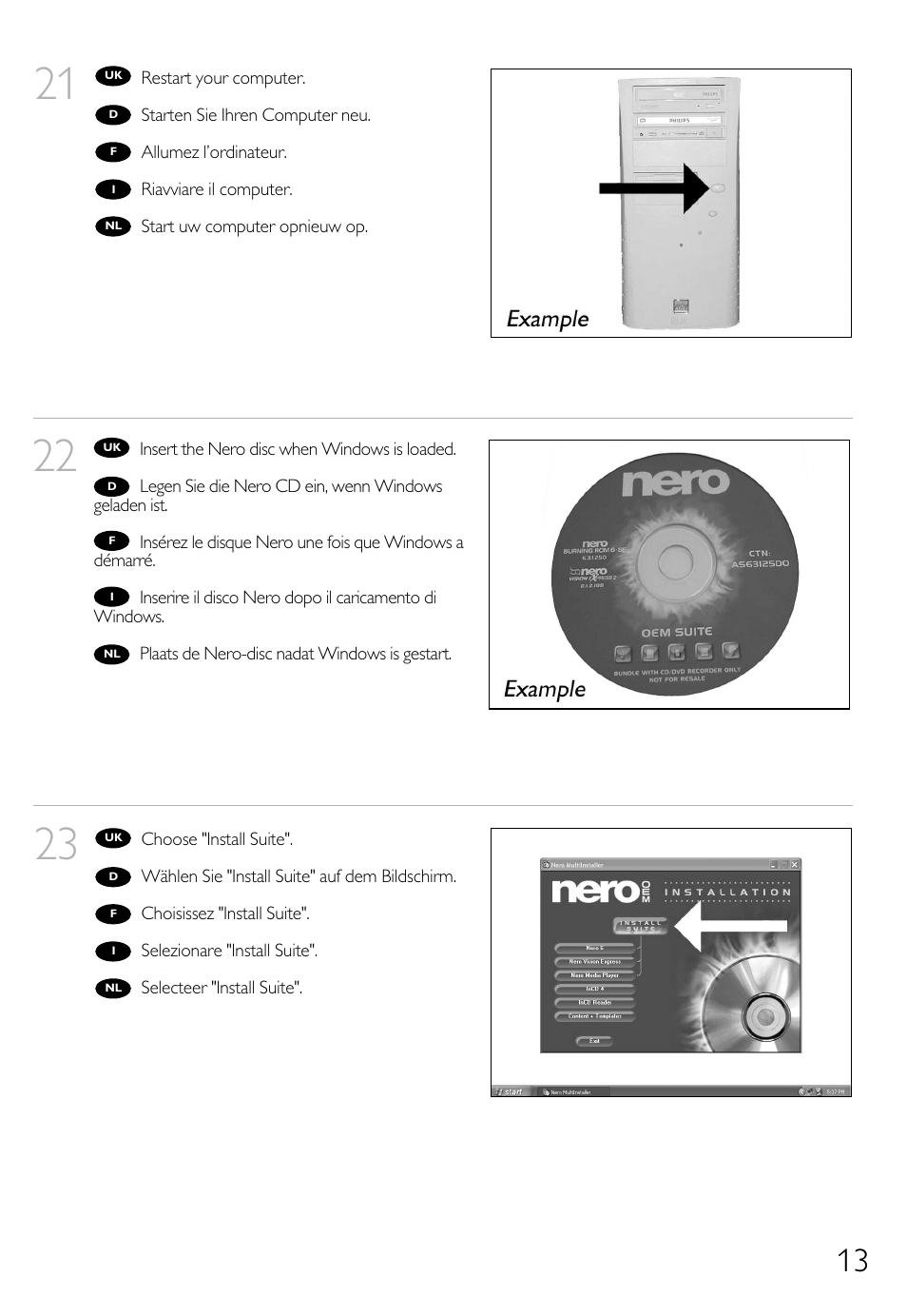 Philips Lecteur interne User Manual | Page 13 / 116