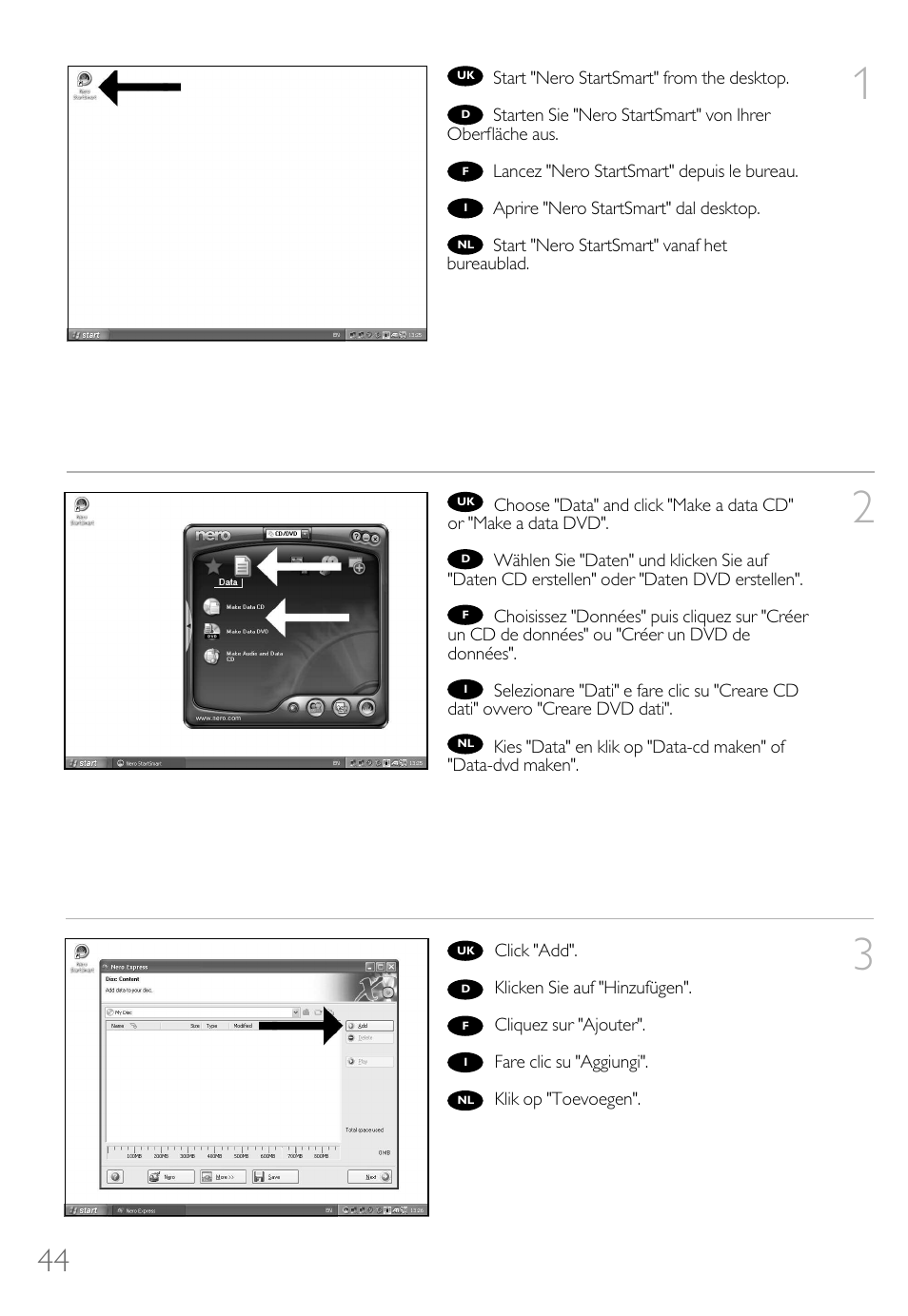 Philips Lecteur interne User Manual | Page 44 / 116