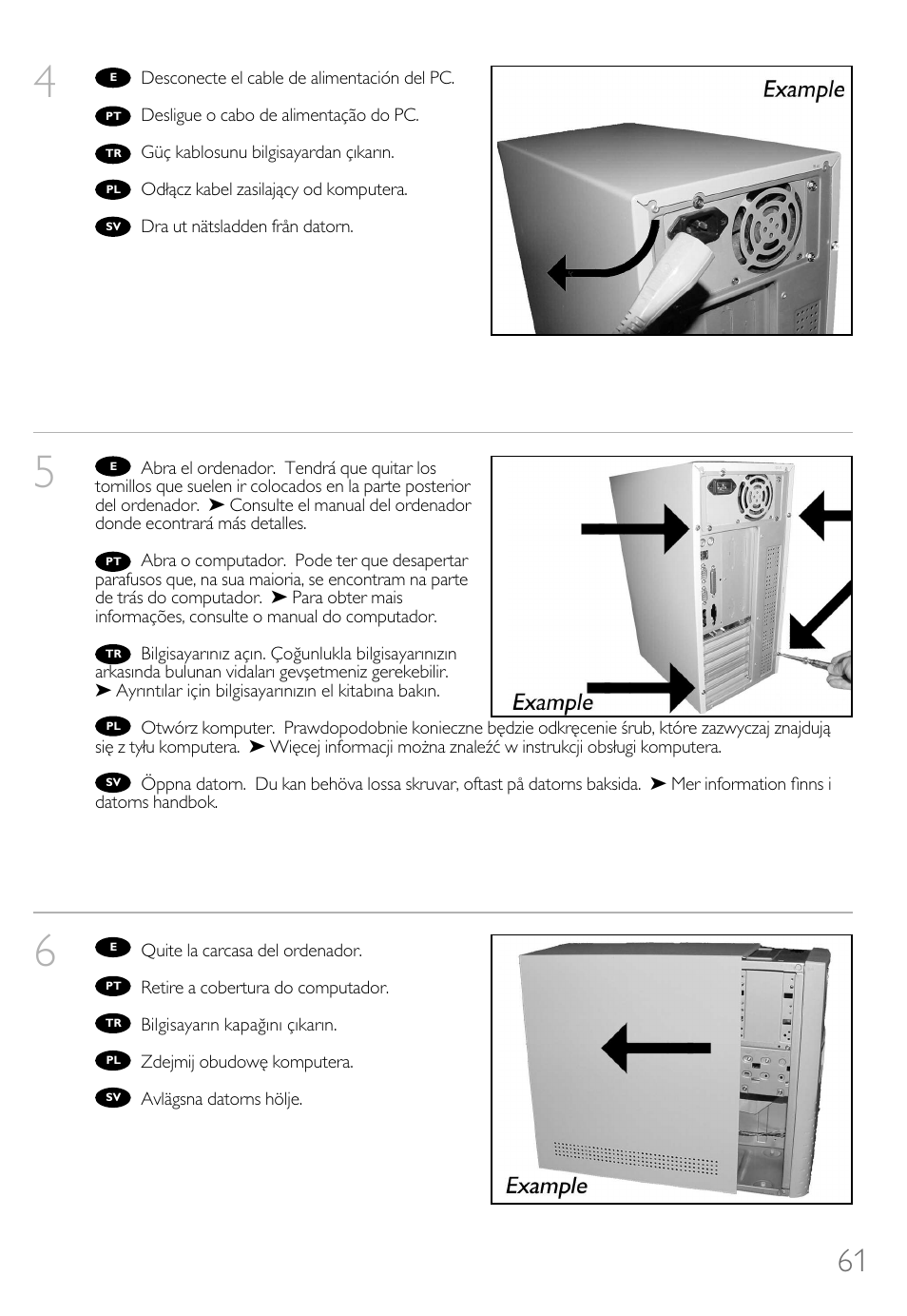 Philips Lecteur interne User Manual | Page 61 / 116