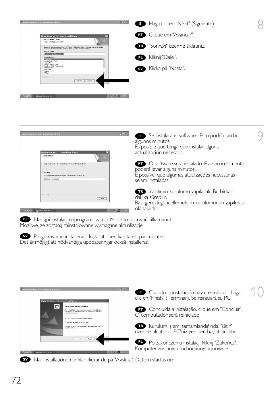 Philips Lecteur interne User Manual | Page 72 / 116