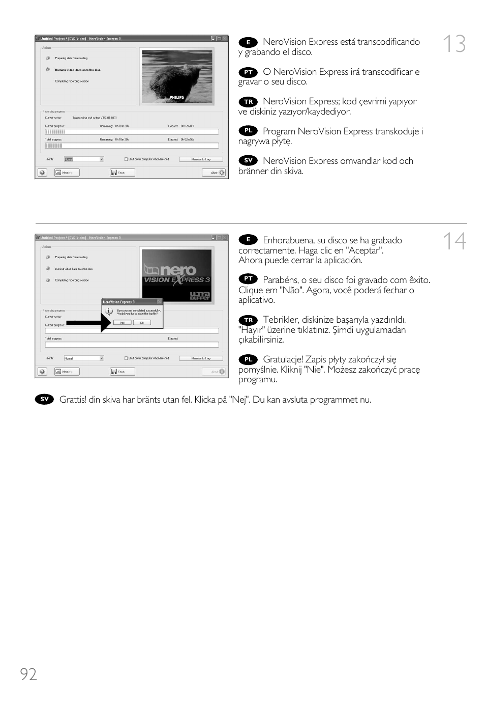 Philips Lecteur interne User Manual | Page 92 / 116