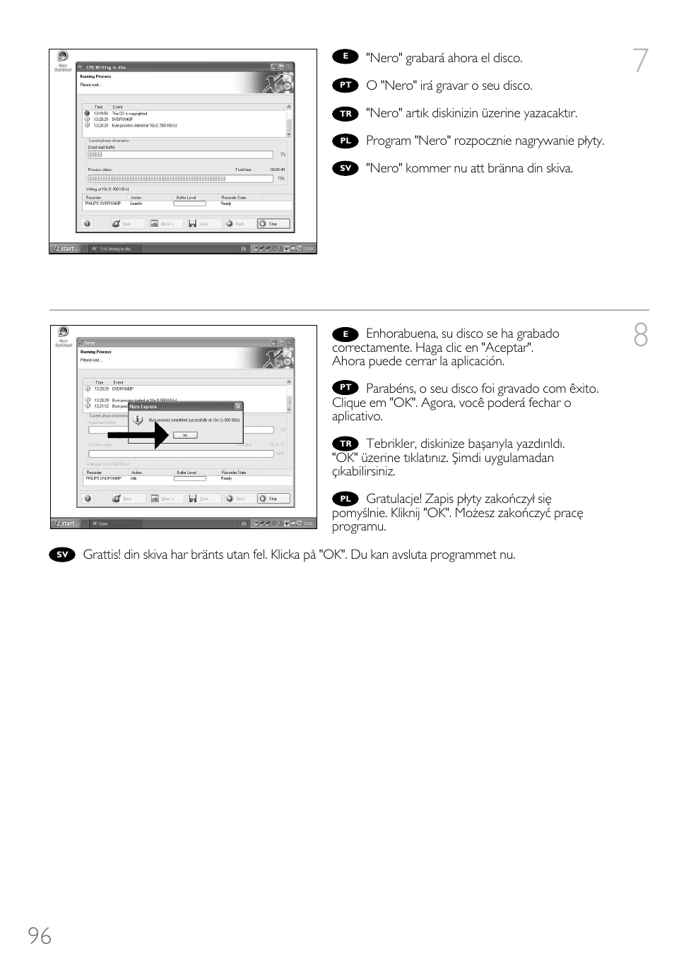 Philips Lecteur interne User Manual | Page 96 / 116