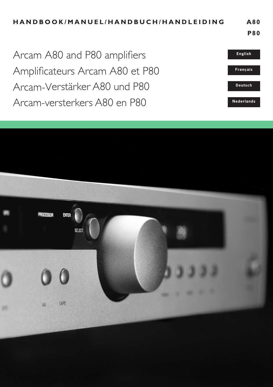 Arcam A80 User Manual | 60 pages