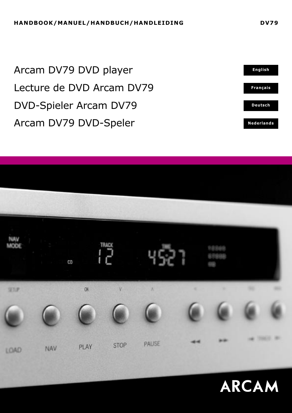 Arcam DV79 User Manual | 42 pages