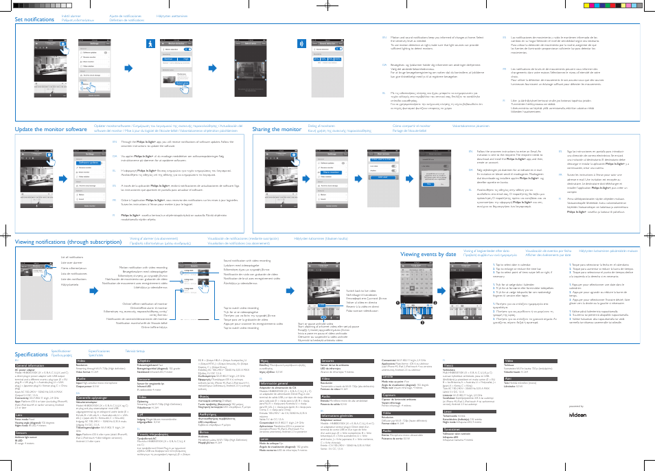 Set notifications | Philips Système de surveillance HD sans fil In.Sight User Manual | Page 2 / 2