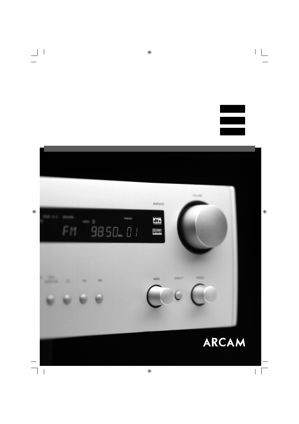 Arcam AVR200 User Manual | 19 pages