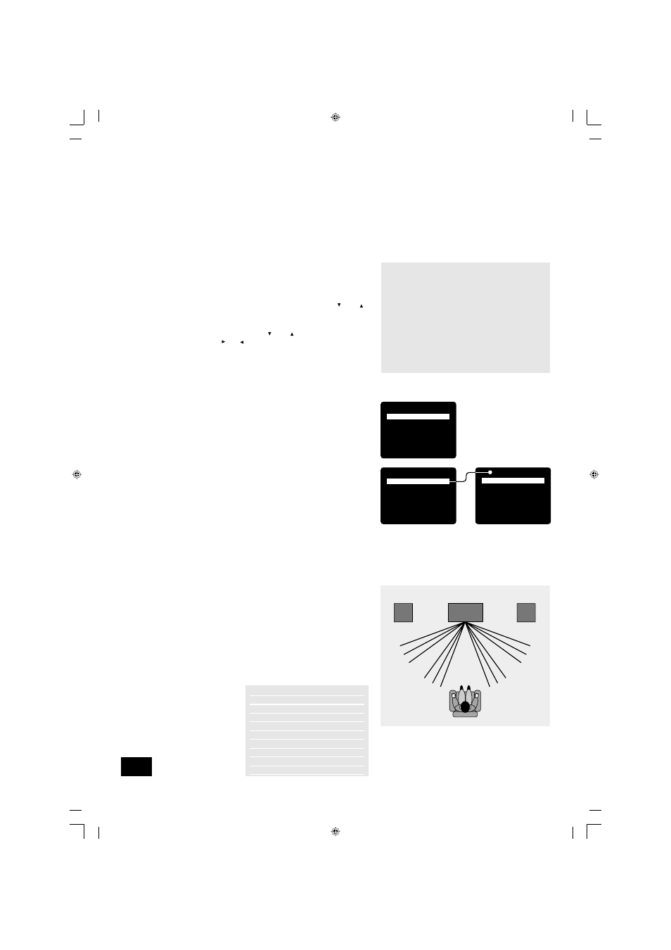 Setting up using the on screen display (osd), Setup page, Input settings page | Arcam AVR200 User Manual | Page 8 / 19