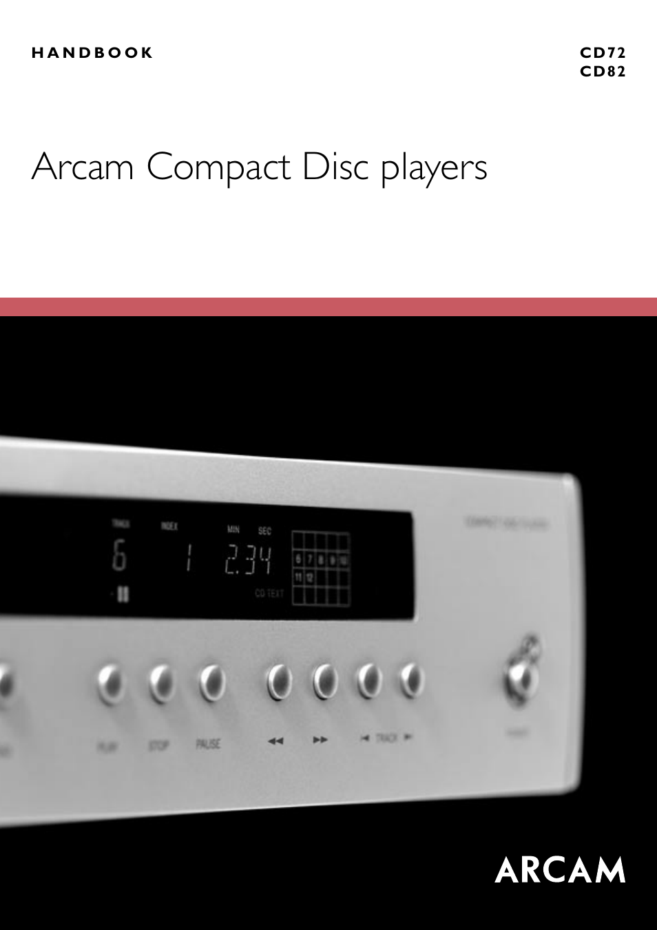 Arcam CD82 User Manual | 8 pages