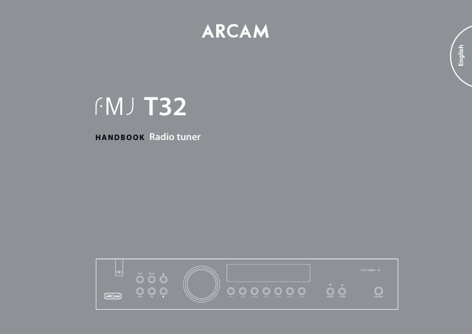 Radio tuner, Handbook, English | Arcam Manuel Tuner radio T32 User Manual | Page 3 / 72